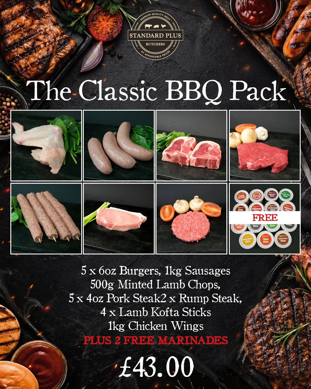 The Classic BBQ Pack – Standard Plus Butchers