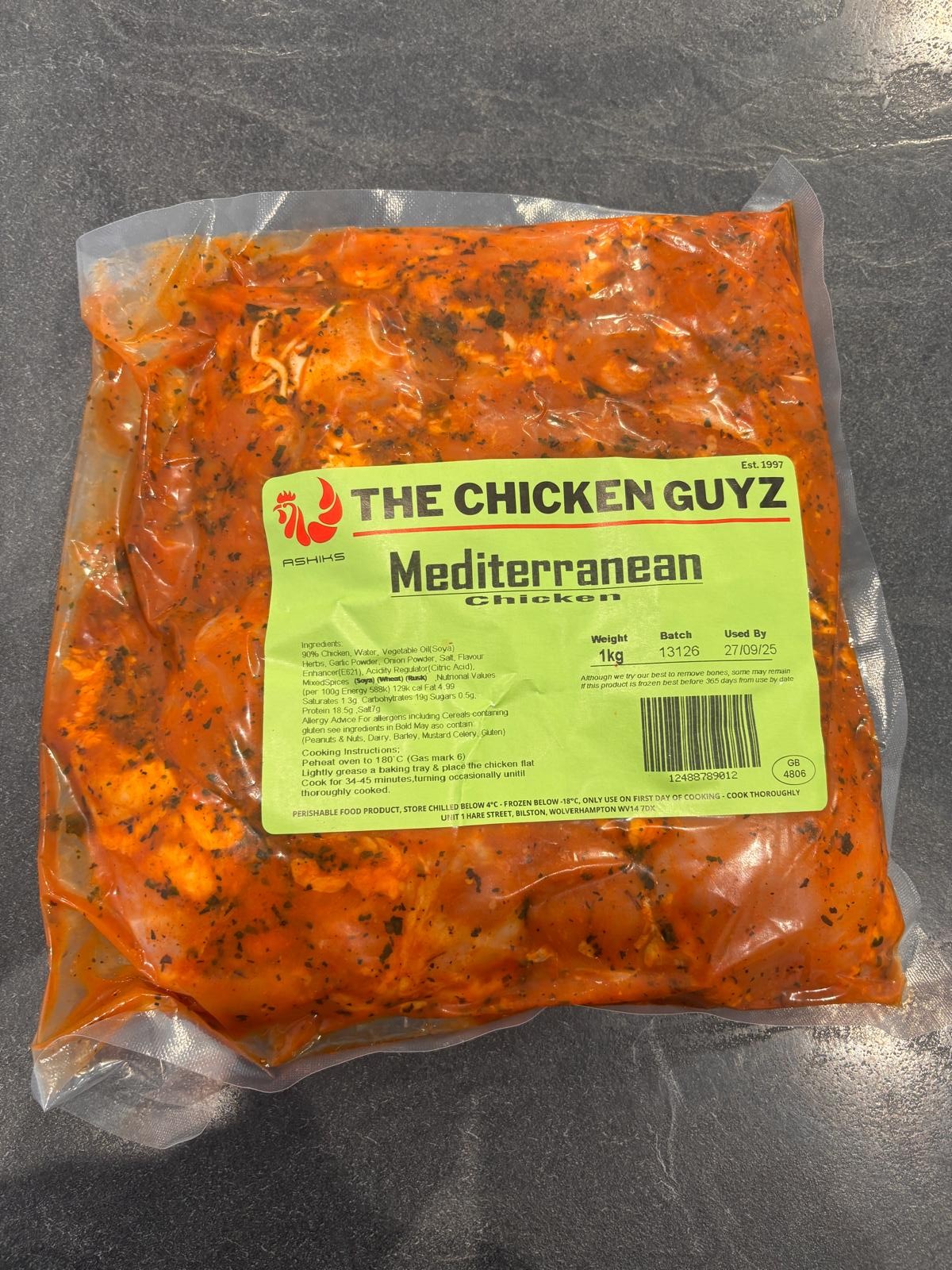 The Chicken Guyz - Marinated 1kg Chicken – Standard Plus Butchers