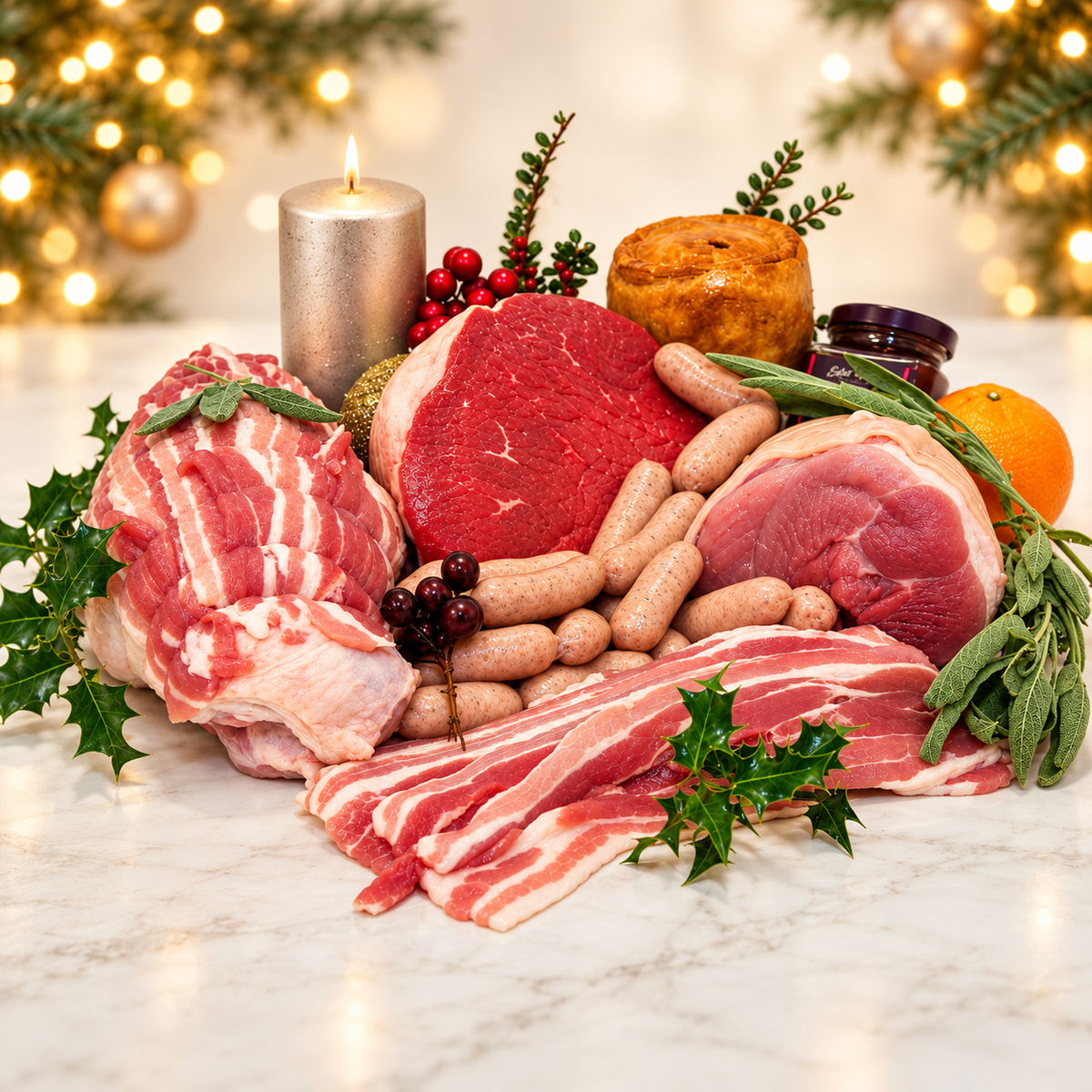 Small Christmas Meat Hamper